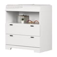 thumbnail image 1 of South Shore Reevo Changing Table with Drawers and Open Storage, in Pure White, 1 of 15