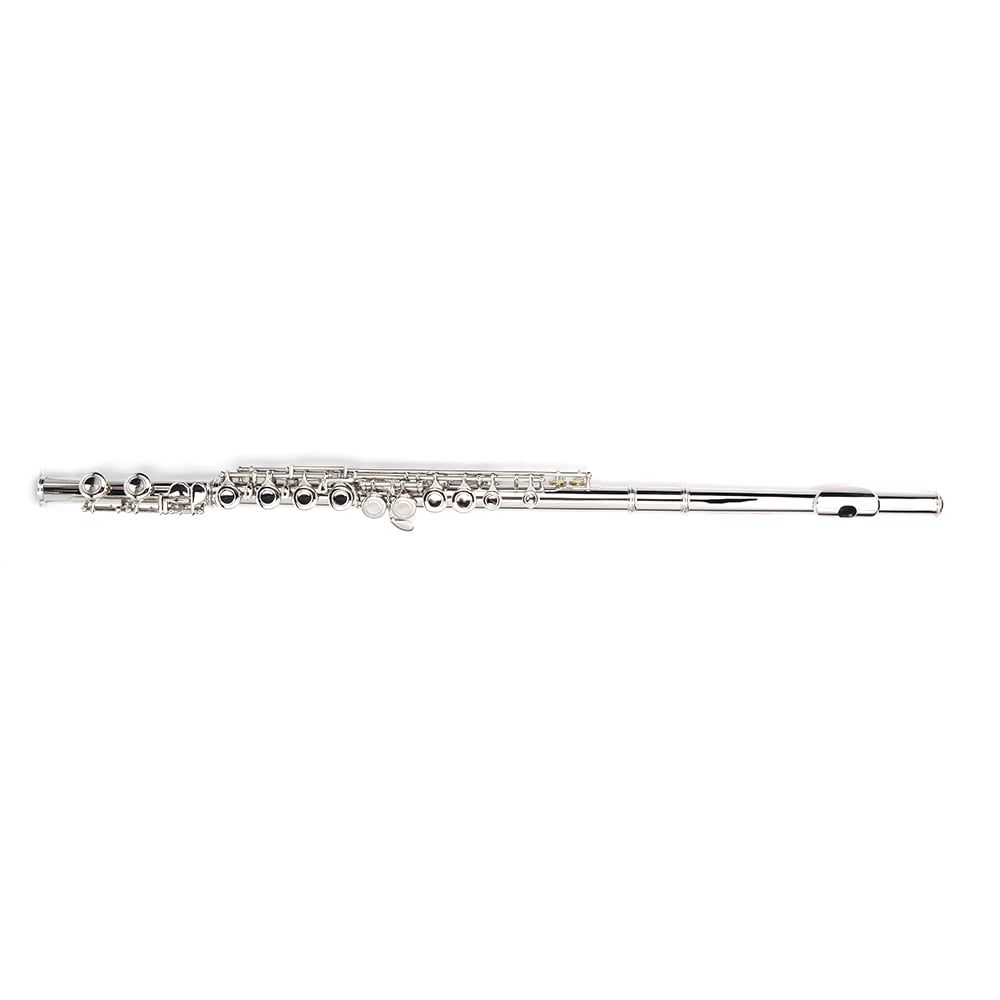 Nickel Plated C Closed Hole Concert Band Flute with E Key