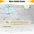 thumbnail image 6 of HOTEEL 10'x30' Heavy Duty Canopy Pop up Commercial Canopy Tent with 8 Sidewalls,Outdoor Carport with Carry Bag,Pop up Tents for Parties,Wedding,Commercial,Events,White, 6 of 11