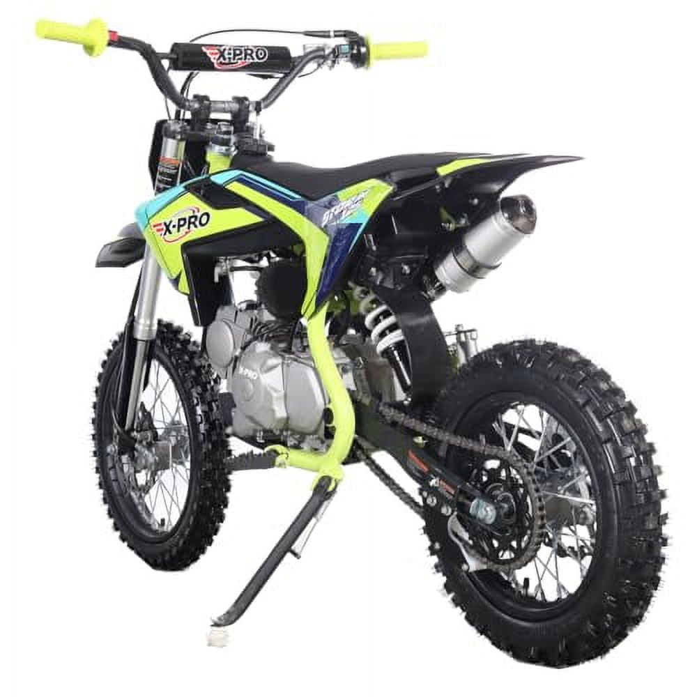 X-PRO Brand New 125cc Dirt Bike with Automatic Transmission, Electric Start, Big 14"/12" Tires