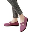 thumbnail image 3 of AUDeals Women’s Soft Sole Walking Shoes Breathable Non Slip Casual Orthopedic Shoes for Middle Aged and Elderly (Purple, 6), 3 of 8
