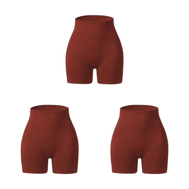 Minnieouse Pantalones cortos sin costuras para mujer Pantalones deportivos Push Up Entrenamiento Fitness Parte inferior de cintura alta Ropa Type1 NO1