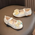 thumbnail image 6 of ASFGIMUJ Girls Sandals Fashionable New Pattern Cute Bow Sequin Decoration Flat Bottom Comfortable Lightweight Princess Shoes,Size 8.5 Years-9 Years, 6 of 9