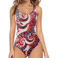 thumbnail image 1 of Aayomet Maillot de Bain une Pièce Croisé devant Maillots de Bain Creux Monokinis, Rouge S, 1 of 4
