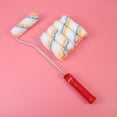 thumbnail image 6 of 10pcs Useful Wall Paint  Roller Paint Brush Portable Wall Rolling Brush 360 Degrees Brush for Home Office Room (Random Color of Handle), 6 of 7