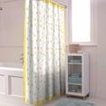 thumbnail image 5 of Shower Curtain Stars Yellow Spot Shower Curtains for Bathroom Decor Stripes Plaid Shower Curtain Sets with Hooks Waterproof Fabric Bath Curtain Small Stall 36" X 72", 5 of 6