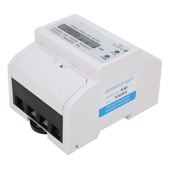 Meter DDS548C Watt Hour Meter Single Phase 4P 230V Power Energy Meter 35mm Din Rail Mount