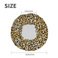 thumbnail image 4 of KLL Leopard Pattern Shower Cap & Bath Cap for Women,Reversible Oversized Waterproof Shower Caps for all Hair Lengths,Elastic Reusable Bathing Hair Cap, 4 of 6