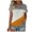 Yellow, variant on AherBiu Womens T Shirts Crew Neck Short Sleeve Tops Loose Fitting Comfy Cotton Stretchy Casual Tshirts Color Block