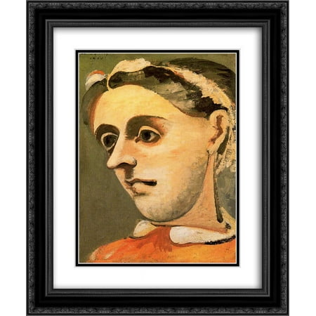 Arshile Gorky 2x Matted 20x24 Black Ornate Framed Art Print 'Portrait of Akabi'