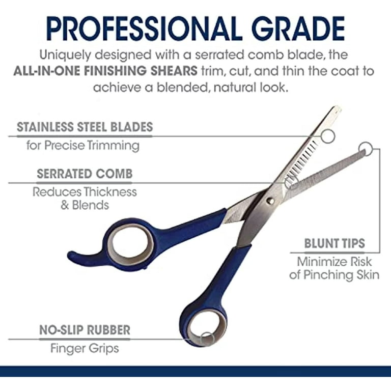 Four Paws Magic Coat 3-in-1 Grooming Scissors for Dogs One Size