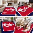 thumbnail image 6 of Anchor Washable Living Room Rugs 5'x7', Compass Nautical Navy Blue Red Low Pile Throw Large Area Rugs Non-Slip Sturdy Edge Binding Carpet for Dining Room Bedside Kitchen, 6 of 9