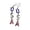 D, variant on Krdevn Red White Blue Rhinestone Teardrop Dangle Hook Earrings Lightweight Patriotic Jewelry for 4th Of July Independence Day Party Daily Outfit Accessory