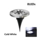 thumbnail image 1 of 1/2 uds/4 uds/8 Uds luces solares para exteriores decoración de jardín enterrado 8/20LED lámpara luz Solar disco de energía luz subterránea patio césped proyector, 1 of 5