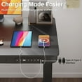thumbnail image 2 of Homall 48x24"Electric Height Adjustable Standing Desk with Drawer and Charging Ports, Ergonomic Office&Home Computer Desk, Black, 2 of 7