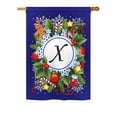 thumbnail image 3 of Breeze Decor 30091 Winter M Monogram 2-Sided Vertical Impression House Flag - 28 x 40 in., 3 of 7