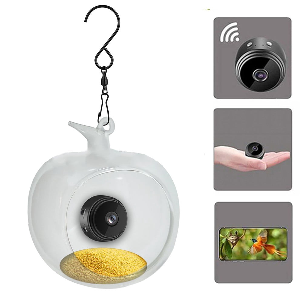 yaaqii 1x indoor home Outdoor Garden For Smart Bird Feeder with Video Camera for windowsill