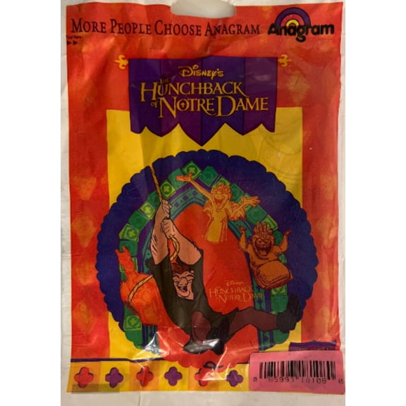 18 The HUNCHBACK of NOTRE DAME Balloon  Party Supplies Decorations Foil Mylar Balloon
