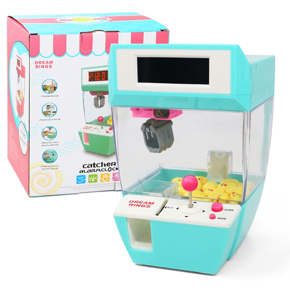 Catcher Alarm Clock Coin Operated Toy Machine Crane Machine Candy Doll