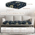 thumbnail image 3 of Xoenoiee Universe Moon Star Print Sofa Cushion Covers Jacquard High Stretch Fabric Furniture Protector for Living Room, Washable Sofa Seat Slipcover for Kids Pets, 3 of 7