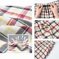 thumbnail image 6 of Xidunhg Men's 3-Pack Woven Pajama Shorts 100% Cotton Plaid Sleep Lounge Shorts with Button Fly 2XL, 6 of 10