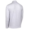 thumbnail image 3 of Men's Gray Texas Rangers Sublime Tri-Blend Quarter-Zip Jacket, 3 of 3