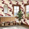 thumbnail image 4 of Vintage Floral Contact Paper Peel and Stick Wallpaper Watercolor Wild Wall Art Shabby Chic Style 23.6in x 9.8ft Self Adhesive Removable Wall Paper for Nursery Bedroom Cabinets Drawers, 4 of 8