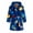 Navy, variant on Toddler Pajamas Girls Boys Boys Girls Robe Kids Flannel Hooded Bathrobe Sleepwear Toddler Plush Robes With Belt Pjs for Kids