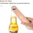 thumbnail image 4 of Divertidos colores del arco iris, abridor de botellas de acero inoxidable, llave de barra para amigo, novio, hombres, Bar para beber, 4 of 5