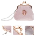 thumbnail image 4 of Vintage Style Purse Lovely Coin Pouch Portable Small Wallet Girls Fashion Change Bag for Women Ladies (Pink), 4 of 6