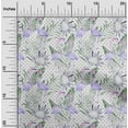 thumbnail image 2 of oneOone Cotton Cambric Medium Purple Fabric Tropical Flamingo Quilting Supplies Print Sewing Fabric By The Yard 56 Inch Wide, 2 of 4