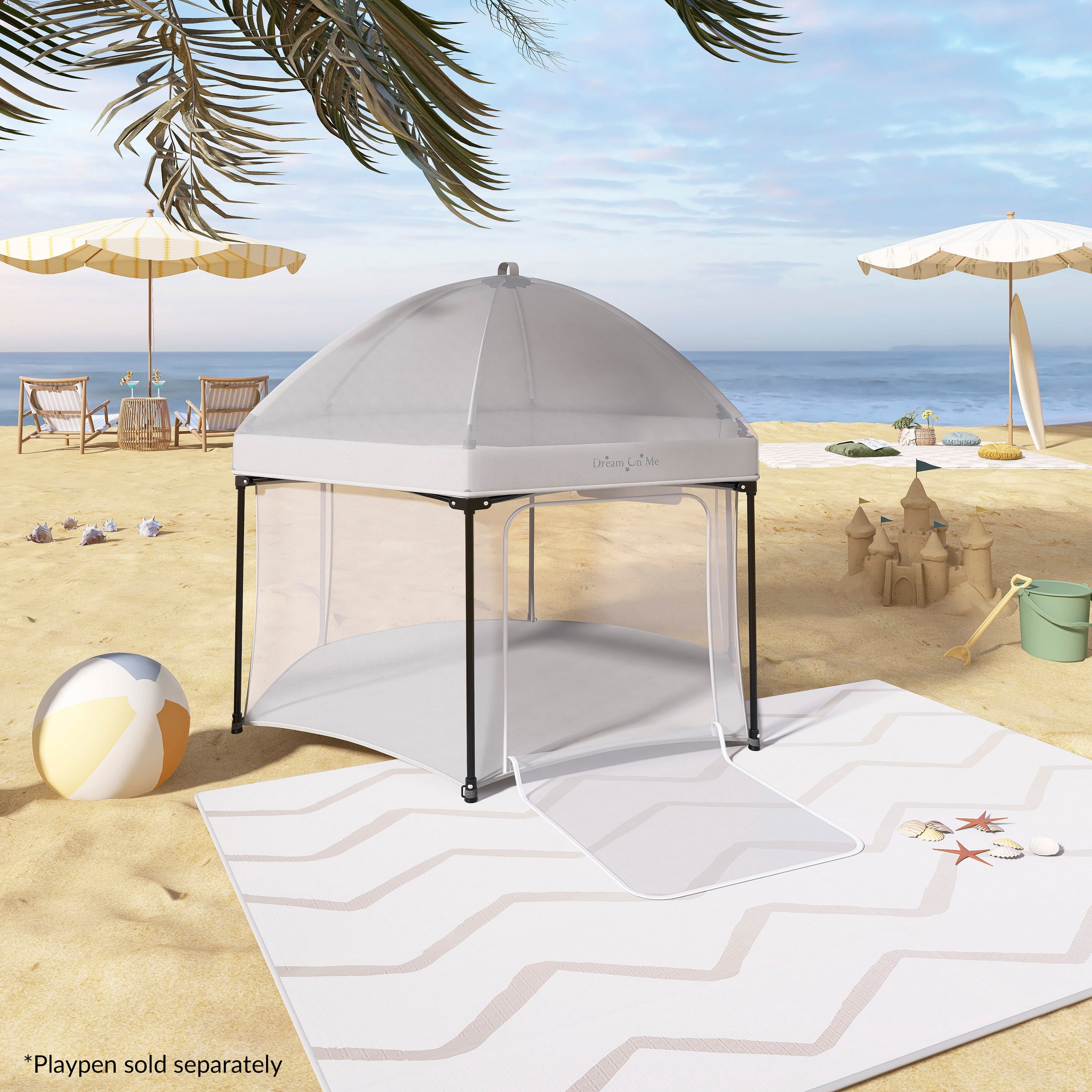 Dream on Me Onyx Canopy, Gray