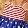 thumbnail image 5 of Kiapeise 4th of July Baby Girl Romper American Flag Halter Backless Jumpsuit, 5 of 6