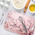 thumbnail image 6 of Serving Trays with Handles, 14.5 x 9.8 inch Rectangular Plastic Tray for Restaurant, Kitchen, Pink Cherry Blossom, 6 of 6