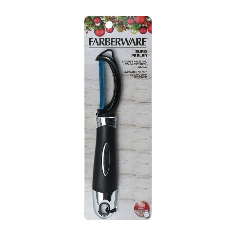 Farberware Professional Euro Peeler with Stainless Steel Blade in Black 