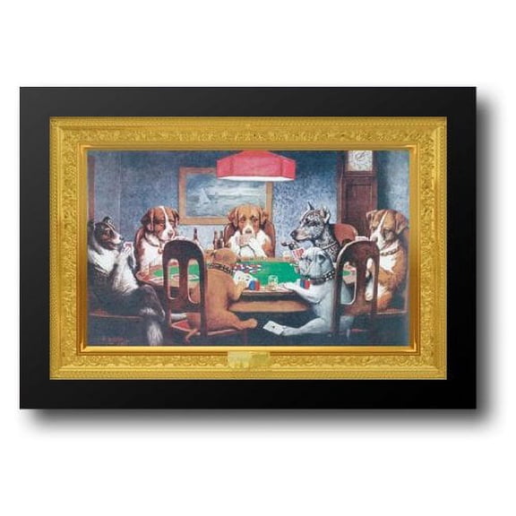 A Friend in Need 40x28 Framed Art Print by Coolidge, Cassius Marcellus