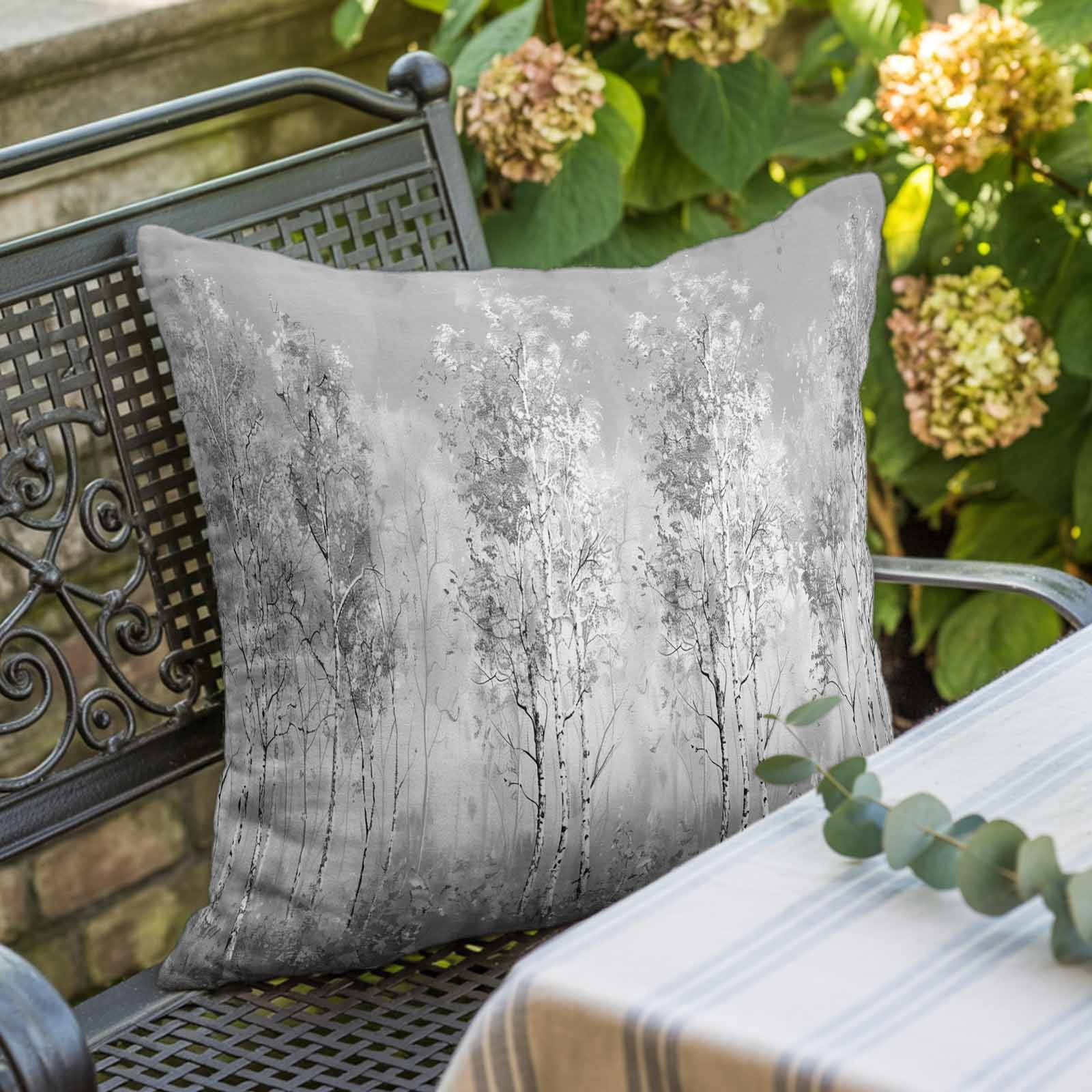 Pillow Covers 26x26 Inch, Grey Vintage Linen Pillowcase with Invisible Zipper, Modern Abstract Art Oil Paiting Decorative Throw Pillow Covers Cushion Case for Couch Sofa Bed Living Room