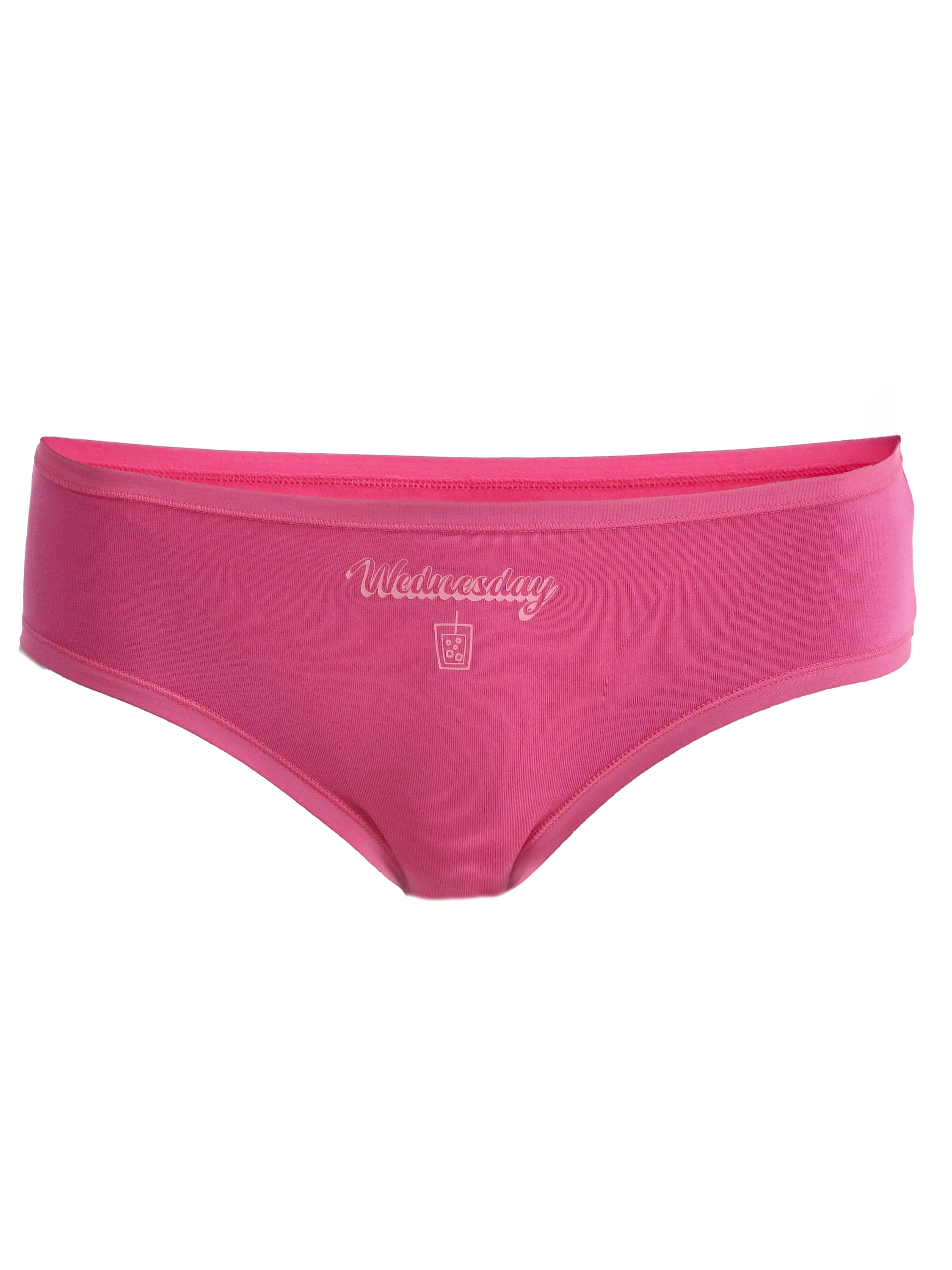 No Boundaries Cotton Hipster Panties, Days of the Week - 7 Pack, Women’s and Women’s Plus, Sizes XS-XXXL