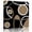 Brown, variant on Wall Art Prints, Black Red Framed Canvas Prints for Bedroom Living Room Bathroom Office, White Circle Geometric Abstract Texture Gallery Wrap Wall Art Poster for Gifts Home Decor 8"x8"
