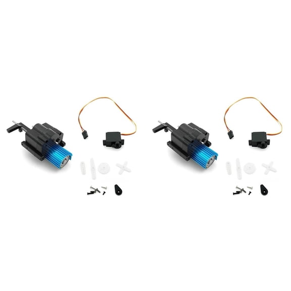 WQNZMADO 2X 370 Motor 2-Speed Gearbox for WPL B1 B14 B16 B24 C14 C24 MN D90 MN99S RC Car Upgrade Parts Accessories