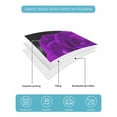 thumbnail image 5 of Quilts Full Size Bedding Set, Purple Rose Lightweight Quilted Comforter, Abstract Spring Flowers Vintage Black Soft Reversible Bedspread Coverlet with Pillow Covers for All Season, 78" x 90", 5 of 7