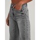 thumbnail image 4 of Pantalones Vaqueros de Pierna para Mujer, Cintura Alta, Elásticos, con Dobladillo Sin Rematar Gris XL, 4 of 8