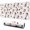 White Cow Head, variant on Long Mouse Pads for Desk,Pink Cow Checkered Pattern Desk Mats on Top Of Desks, Desk Mouse Pad Extra Large with 3mm Non-Slip Base and Stitched Edge for Gaming,Office,Work,Home 31.5"x11.8"