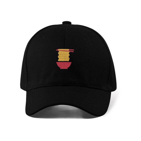 Red Bowl Noodles W Chopsticks Hat -Image by Shutterstock, Small