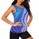 thumbnail image 2 of Fotbe Swirl Blue And Purple Blusas Sin Mangas para Mujer – Estilo Casual, Corte Suelto, Slim-Fit, Cuello Redondo Deportivo, Tops de Verano para Gimnasio y Yoga-XX-Large, 2 of 7