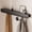 Black, variant on Enogets Wall Mount Coat Rack, 6 Hidden Hooks & Storage Organizer for Entryway, Living Room, Bedroom (Black)