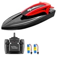 thumbnail image 1 of Amdohai Remote Control Boat, 2.4G 20km/h High-speed Waterproof Remote Control Speed Boat with LED Lights, 1 of 8