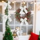 thumbnail image 5 of CREATITOY Christmas Fabric Bow Ornaments (Velvet with Lace Trim) - Festive Hanging Decor for Christmas Tree Branches, 5 of 6