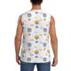 thumbnail image 4 of Balery Hot Air Balloon Camisetas sin mangas para hombre, absorbe la humedad y protege contra el mal olor.-3X-Large, 4 of 7