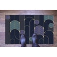 thumbnail image 5 of Gift For Her Rug, Modern Shapes Rugs, Modern Rug, Nursery Rug, Modern Purple Rug, Cool Rug, Abstract Rug, Front Door Rug, Printed Rug, 2.6'x6.5' - 80x200 cm, 5 of 7